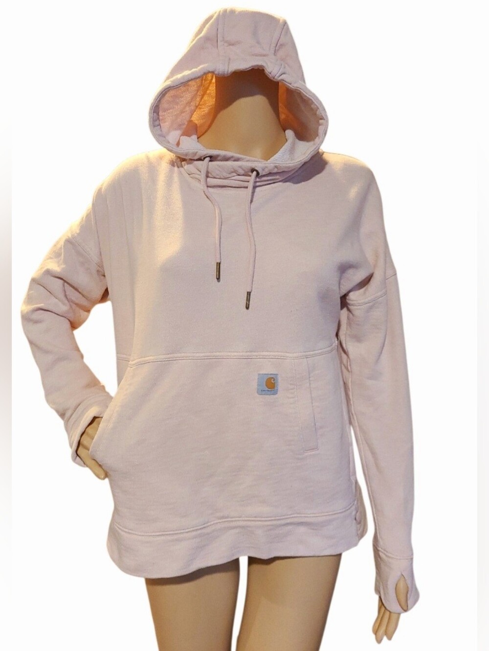 Carharrt Pale Pink Hooded Sweatshirt